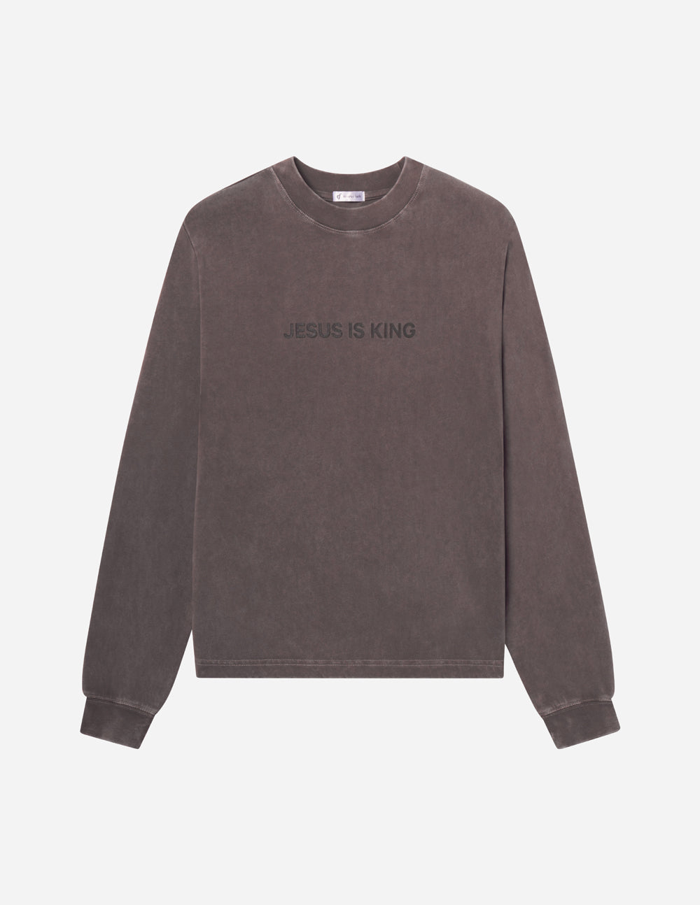 Elevated Faith Jesus Is King Brown Long Sleeve Unisex Tee