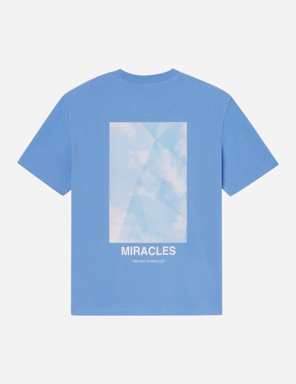 Elevated Faith Miracles Blue Unisex Christian T-Shirt - Psalm 77:14 Graphic Tee Shirt