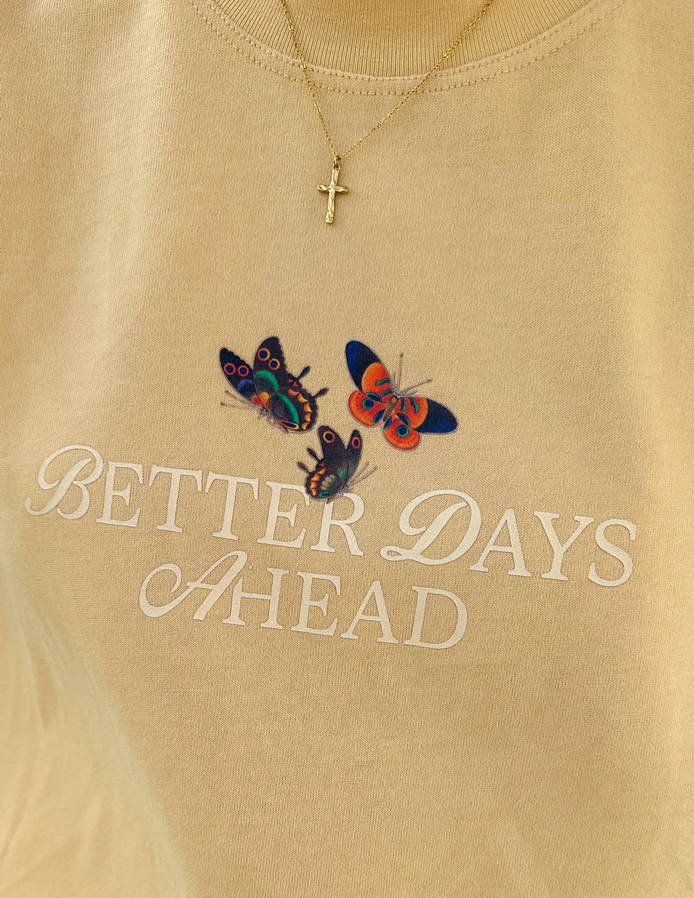 Elevated Faith Textured Cross Necklace - Christian Jewelry