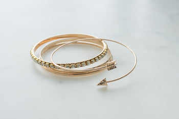 Stacked gold bangle bracelets – Jewelry & Accessories collection