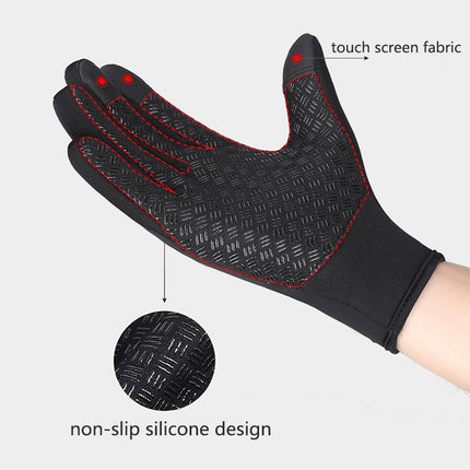Touch screen winter gloves – touch screen fingertip and anti-slip palm