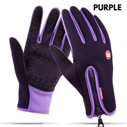 Touch screen winter gloves – purple