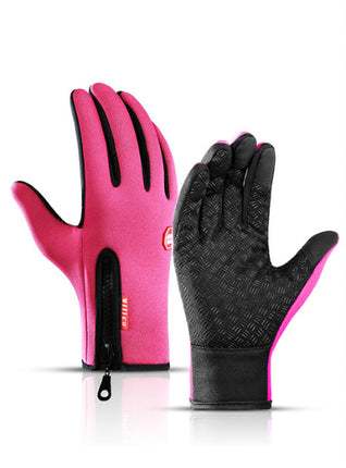 Touch screen winter gloves – rose red