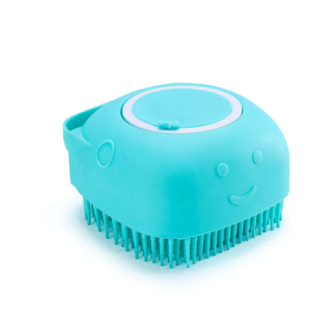Silicone pet bath brush with shampoo dispenser – view 12