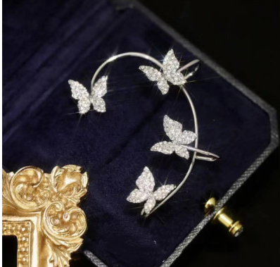 Butterfly ear cuff earrings – view 5