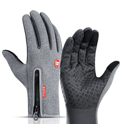 Touch screen winter gloves – grey