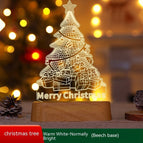 Christmas Tree – Wood Base / Warm White
