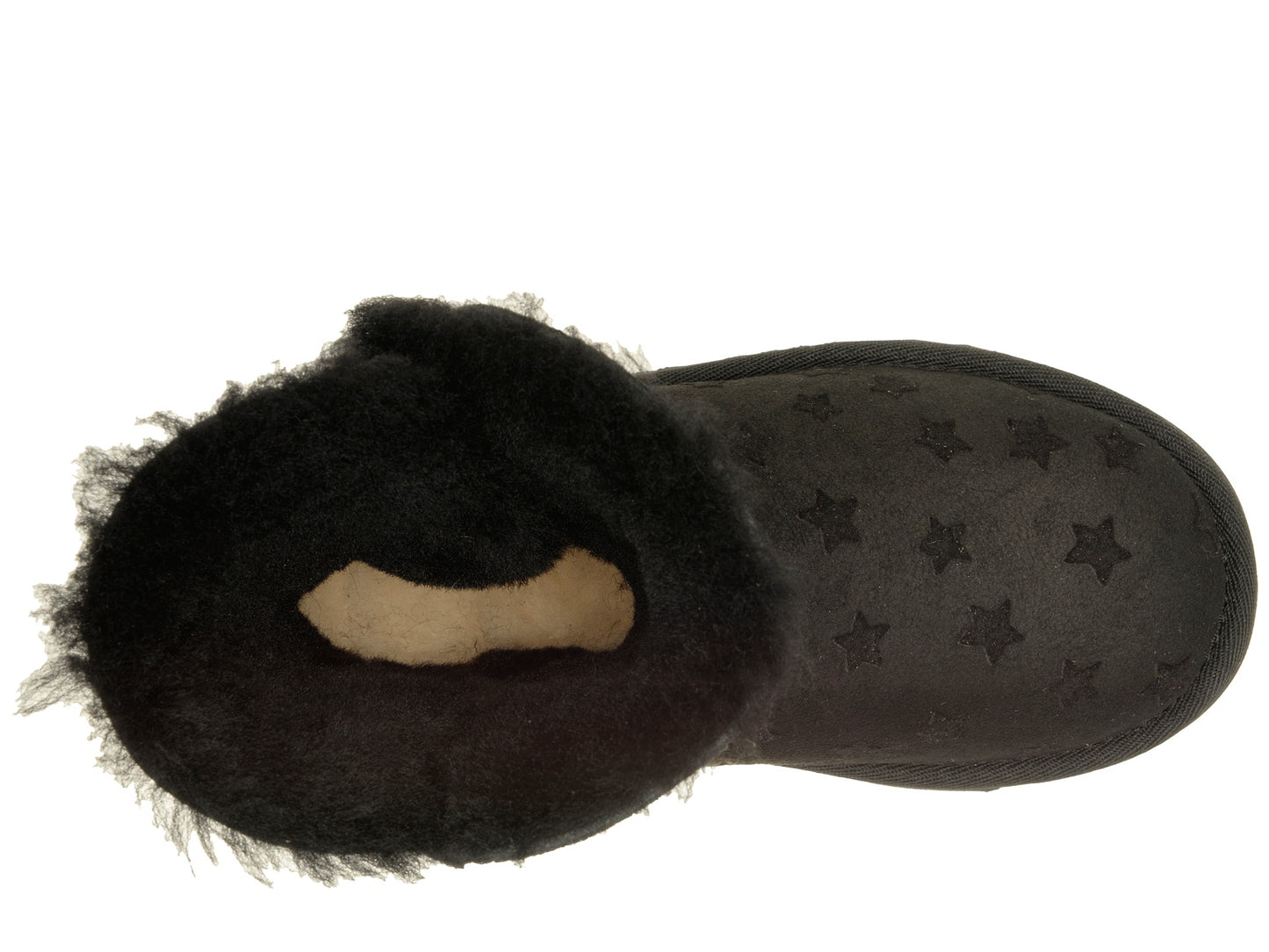 UGG Bailey Button II Stars Youth Boot - Black | Size 6 Youth / 7 Women