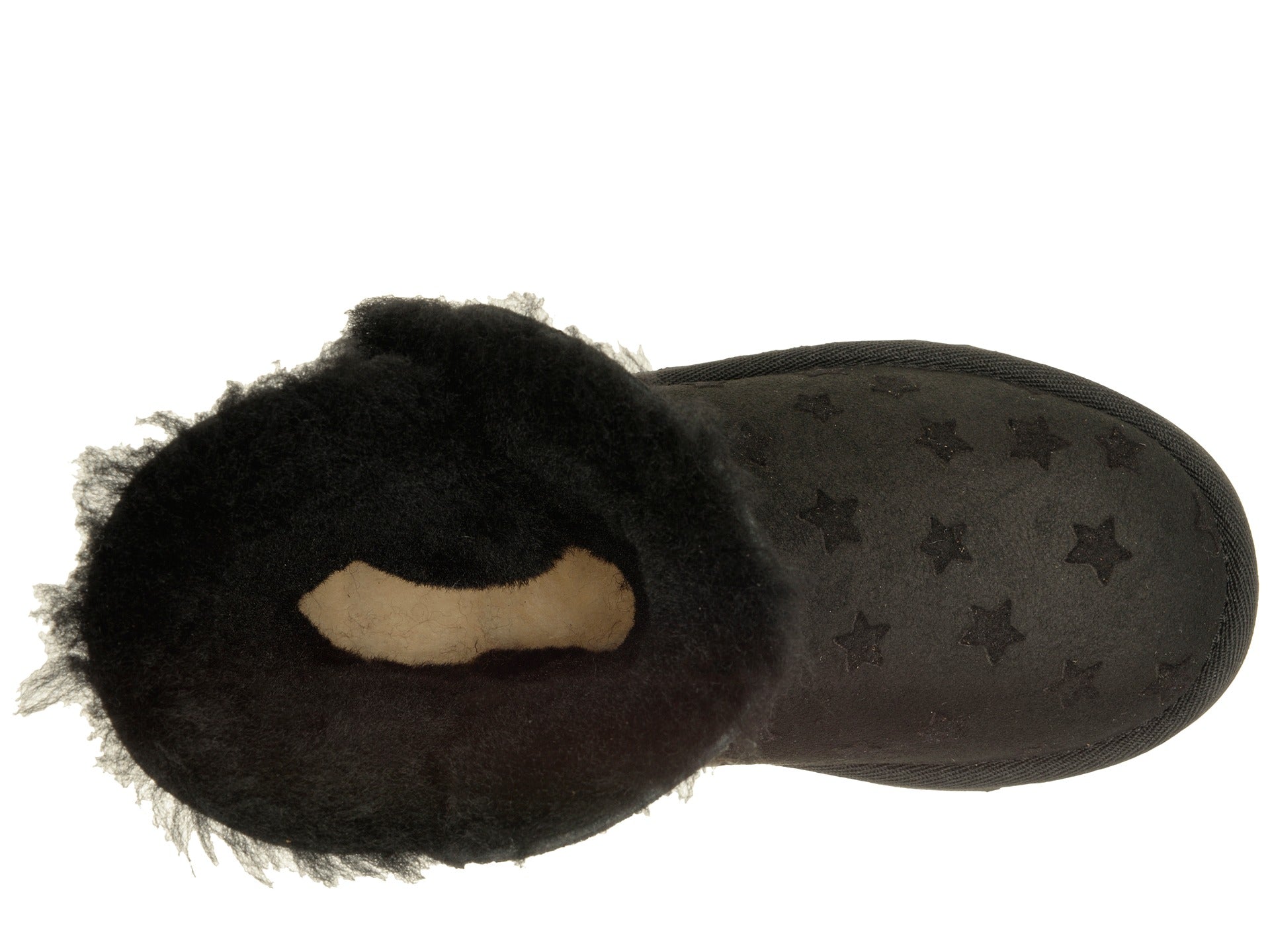 UGG Bailey Button II Stars Youth Boot - Black | Size 6 Youth / 7 Women