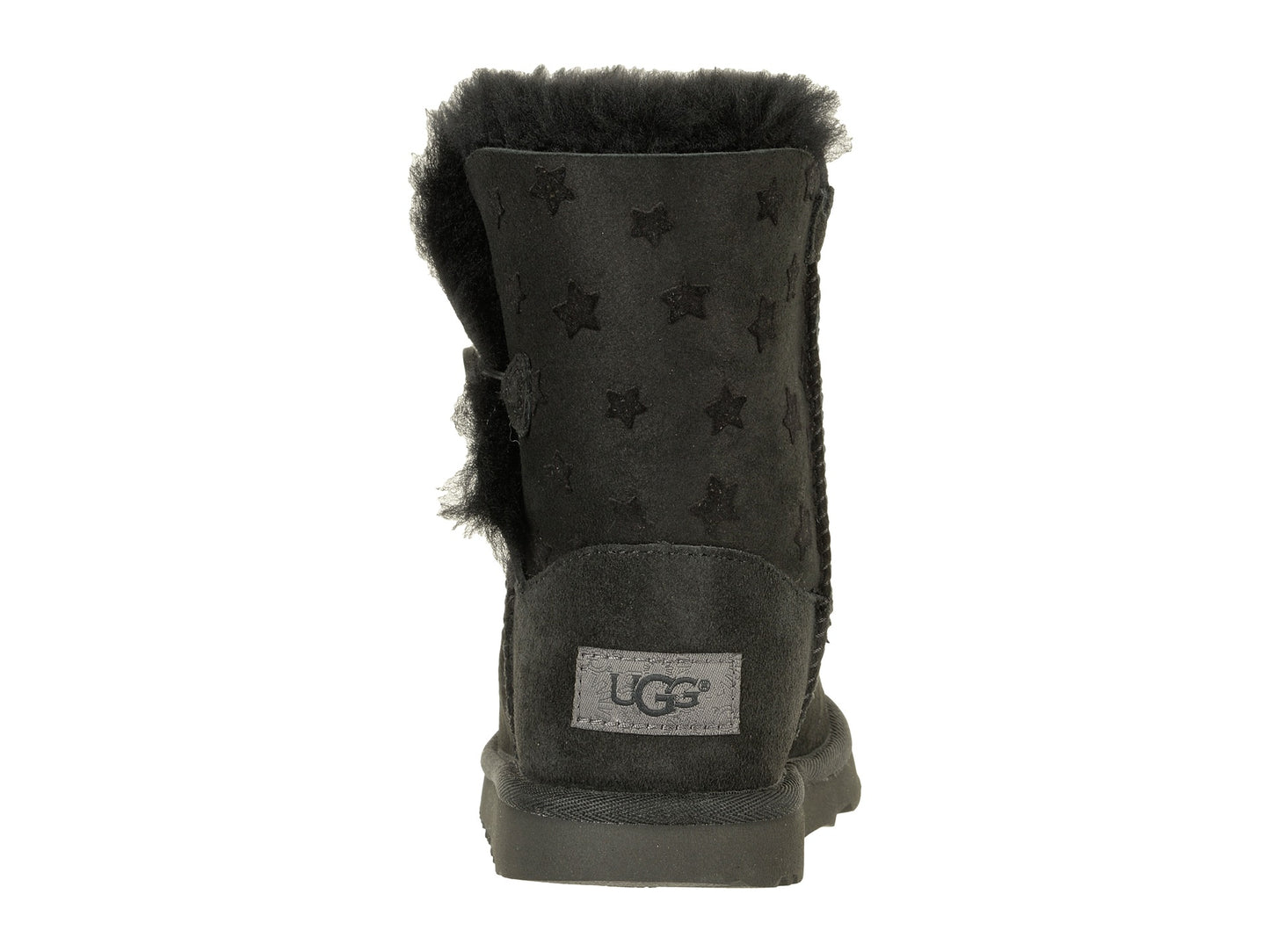 UGG Bailey Button II Stars Youth Boot - Black | Size 6 Youth / 7 Women
