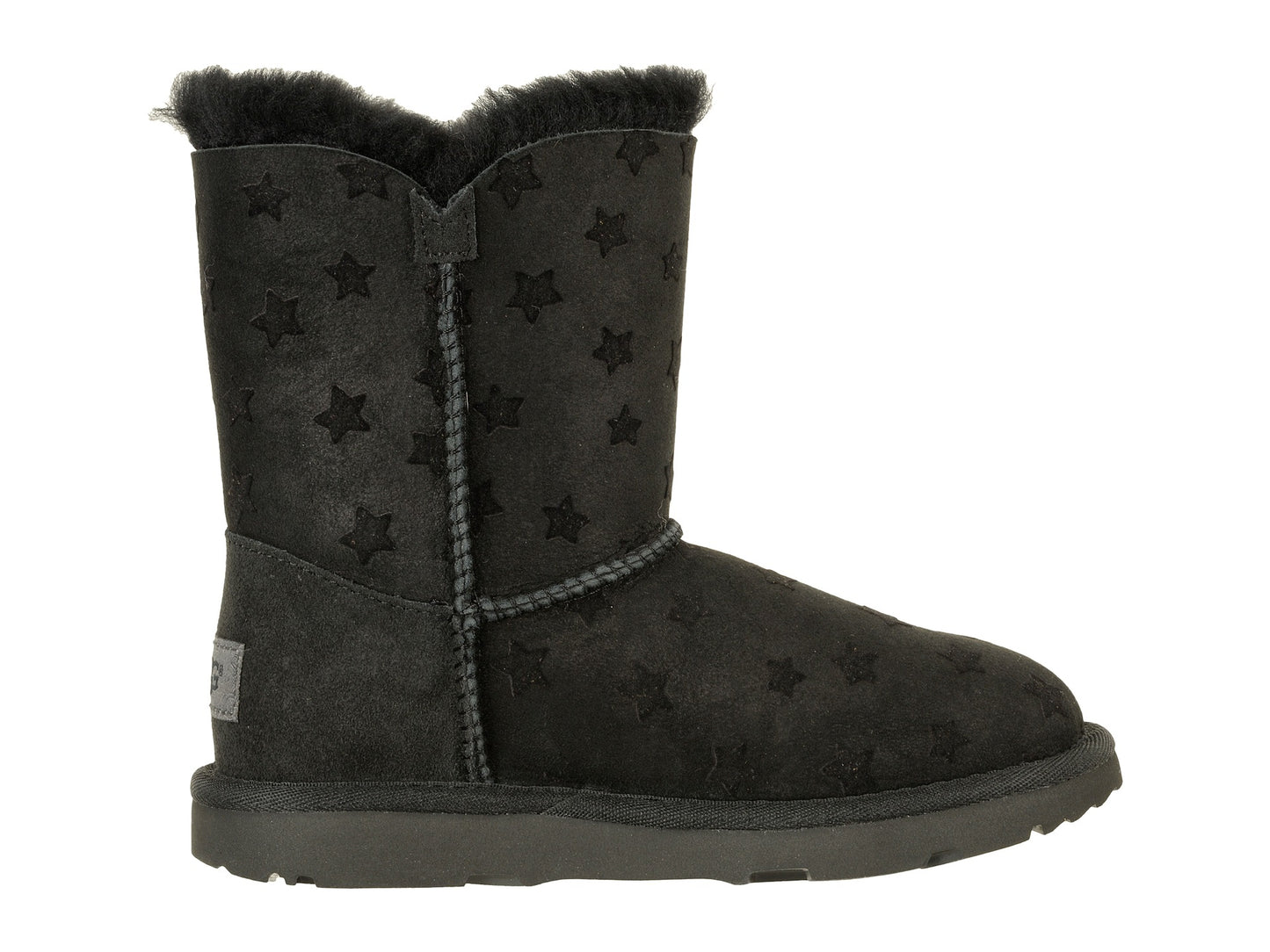 UGG Bailey Button II Stars Youth Boot - Black | Size 6 Youth / 7 Women