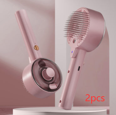 Pet steam spray grooming brush – view 2