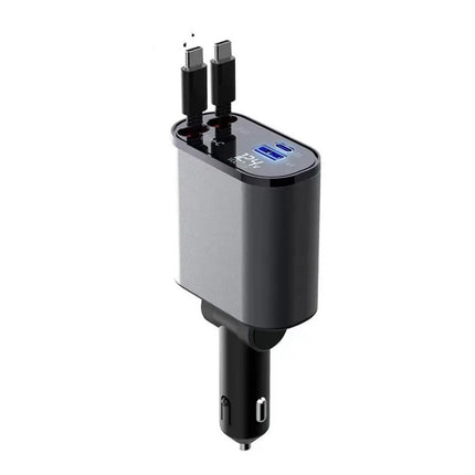 Retractable car charger – front view