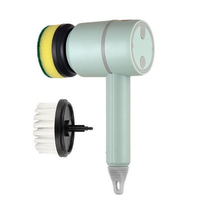 Electric spin scrubber with 3 brush heads – view 5