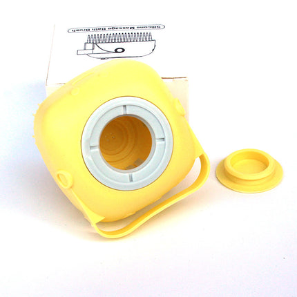Silicone pet bath brush with shampoo dispenser – view 7