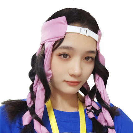 Heatless octopus curler headband – worn for overnight curls