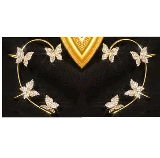 Butterfly ear cuff earrings – view 6