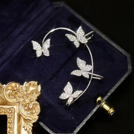 Butterfly ear cuff earrings – view 2
