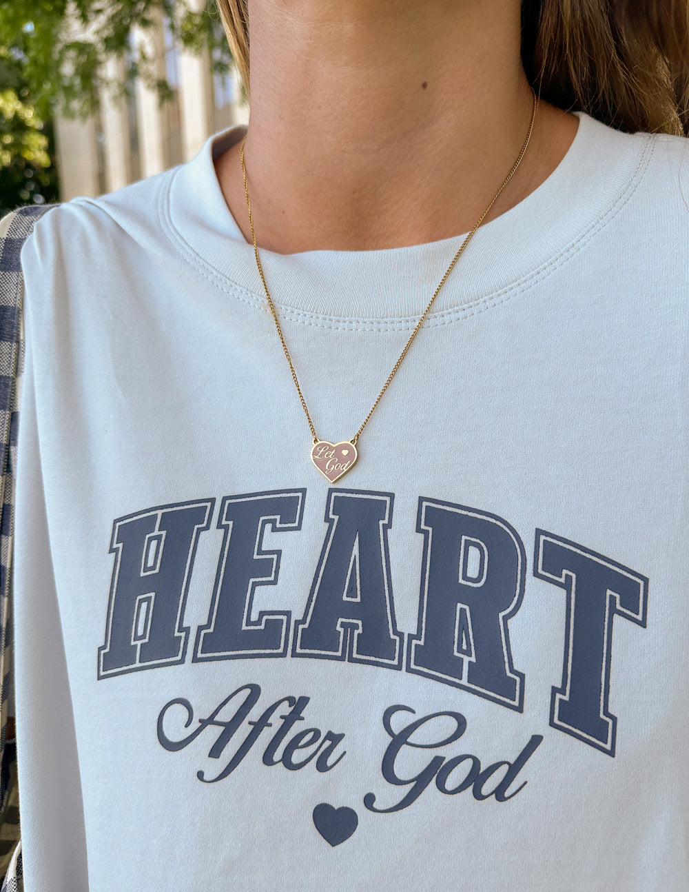 Elevated Faith Enamel Let God Necklace - Christian Jewelry