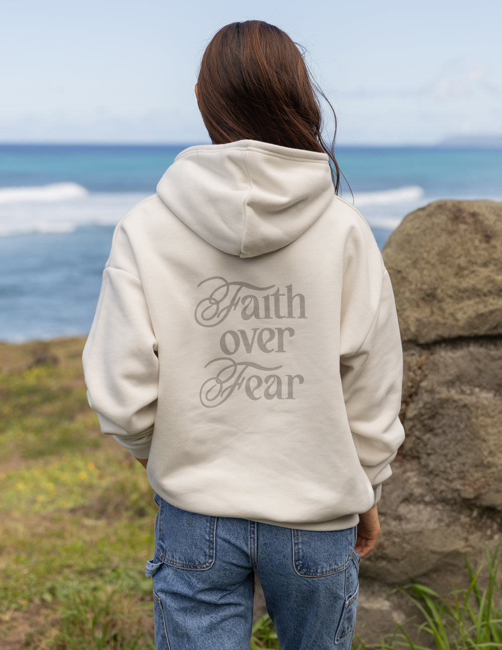 Elevated Faith Faith Over Fear Unisex Hoodie - Early Frost