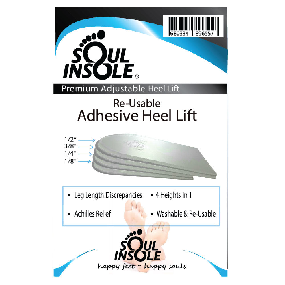 Soul Insole Heel Lifts - Gel Cushions for Leg Length Discrepancy