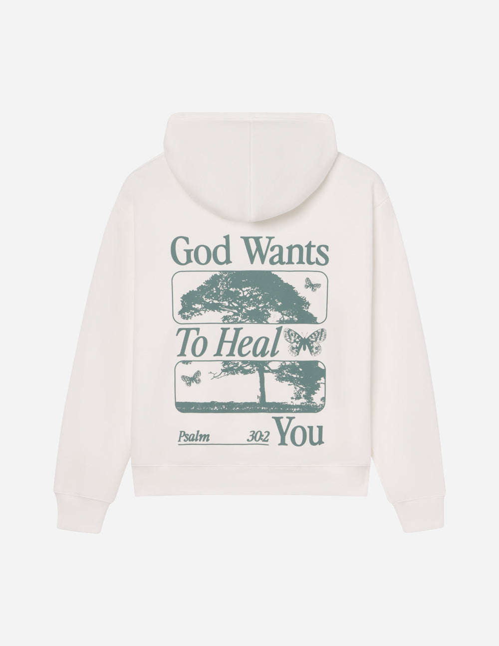 Elevated Faith God Heals Unisex Hoodie - Stalactite White