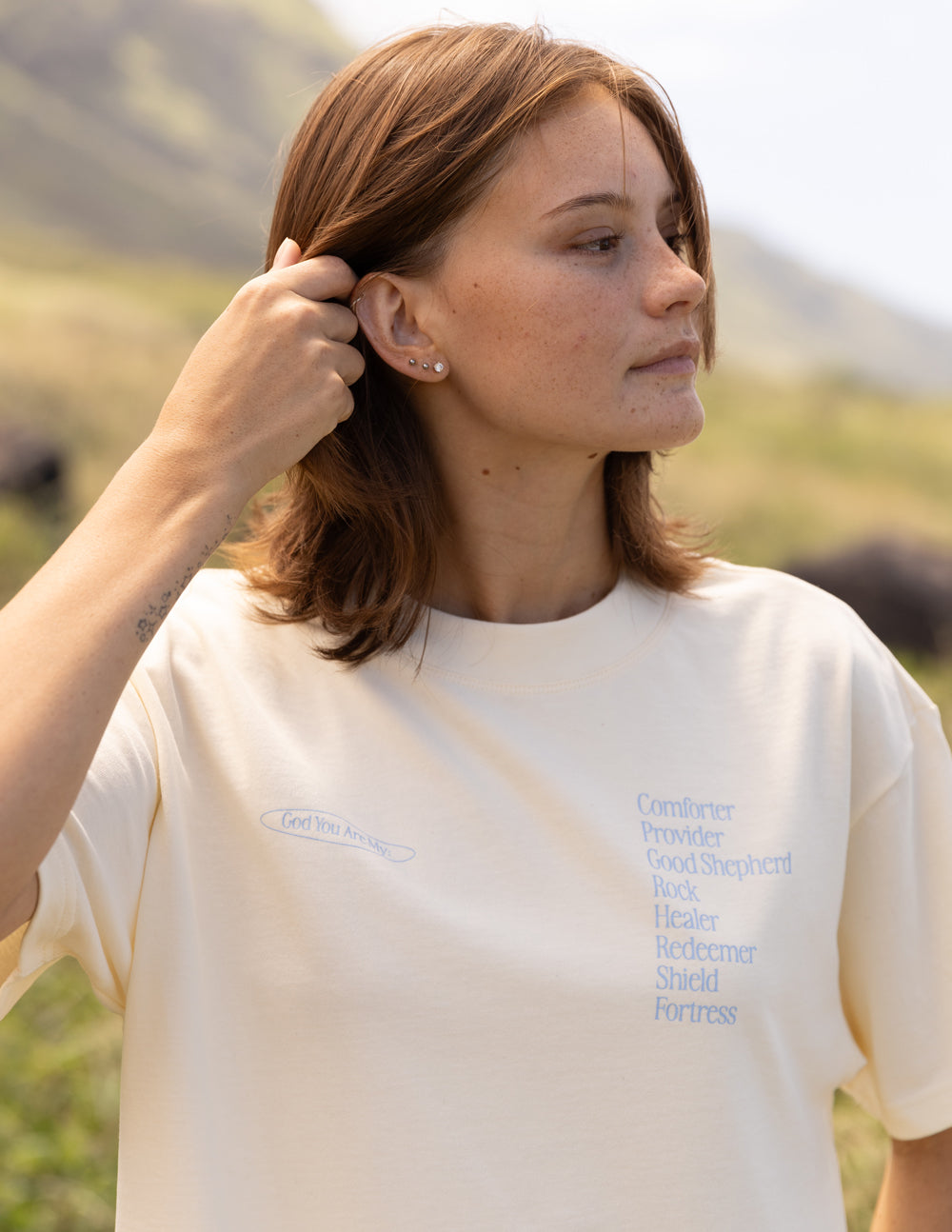 Elevated Faith God Is My Everything Unisex Tee - Warm Vanilla