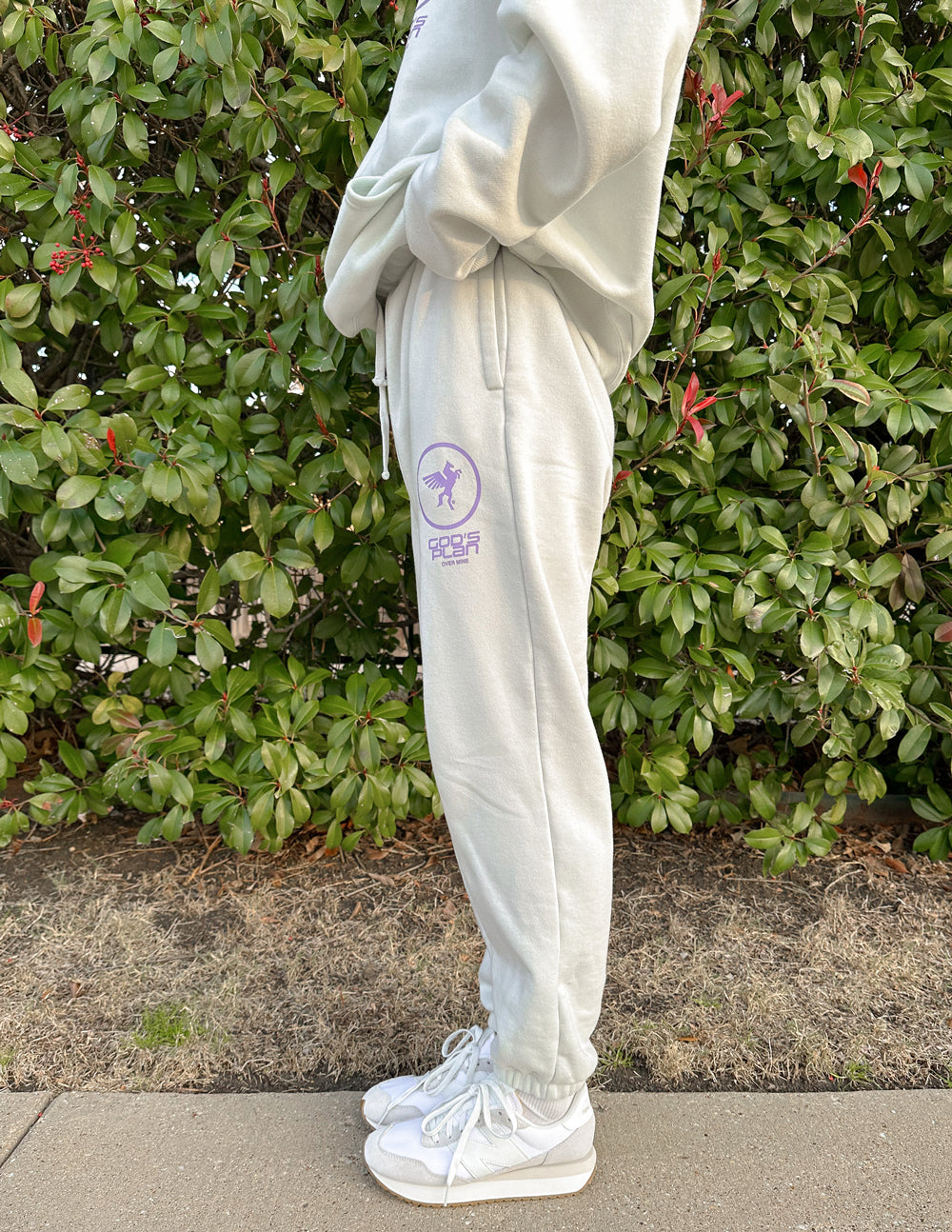 Elevated Faith God's Plan Racing Unisex Sweatpant - Icicle