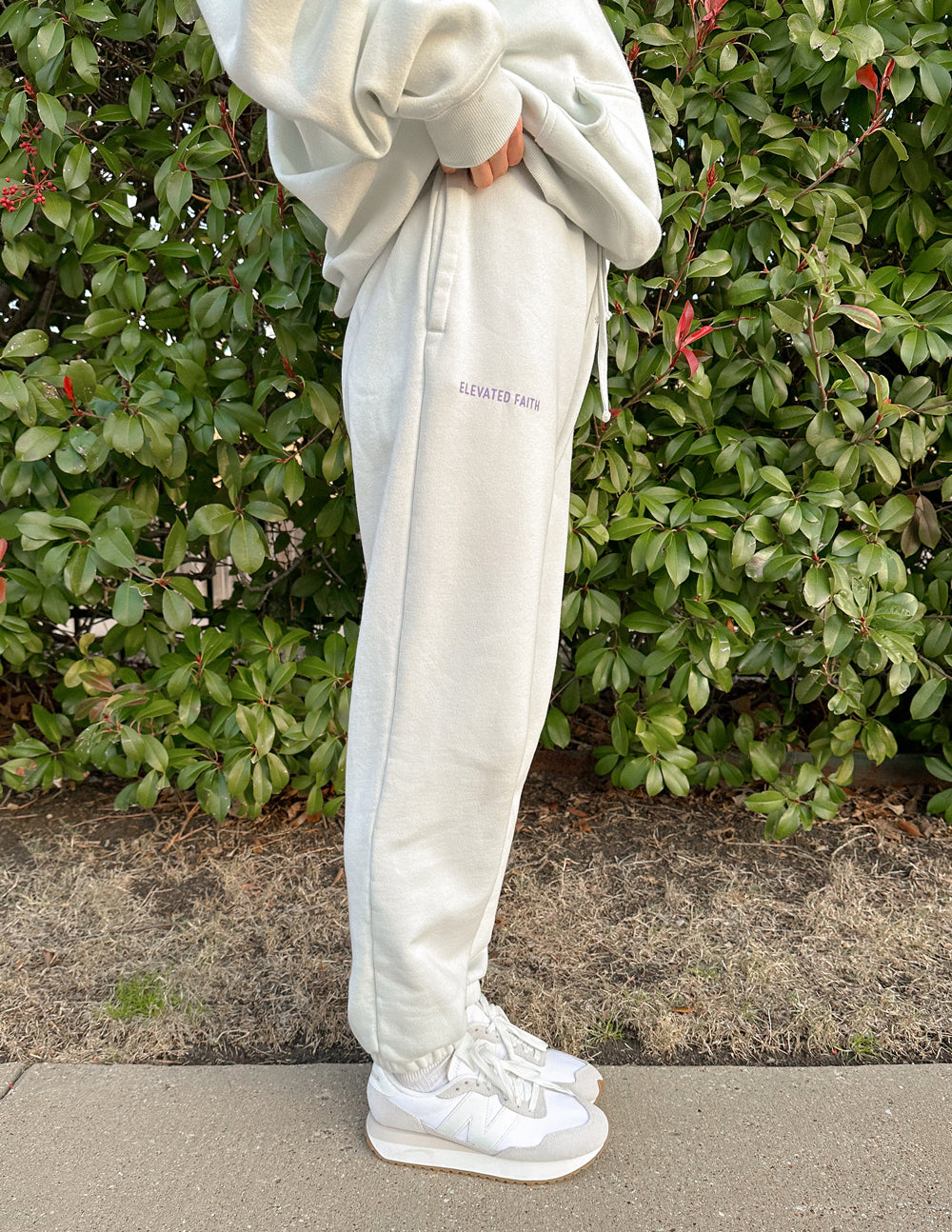 Elevated Faith God's Plan Racing Unisex Sweatpant - Icicle