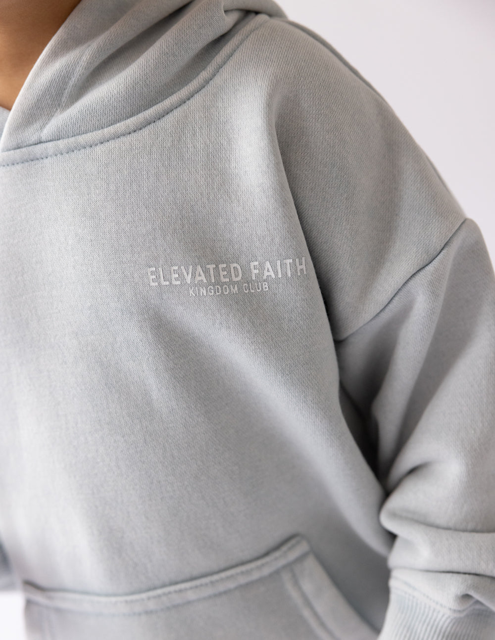 Elevated Faith Kingdom Club Blue Kids Hoodie - Open Air