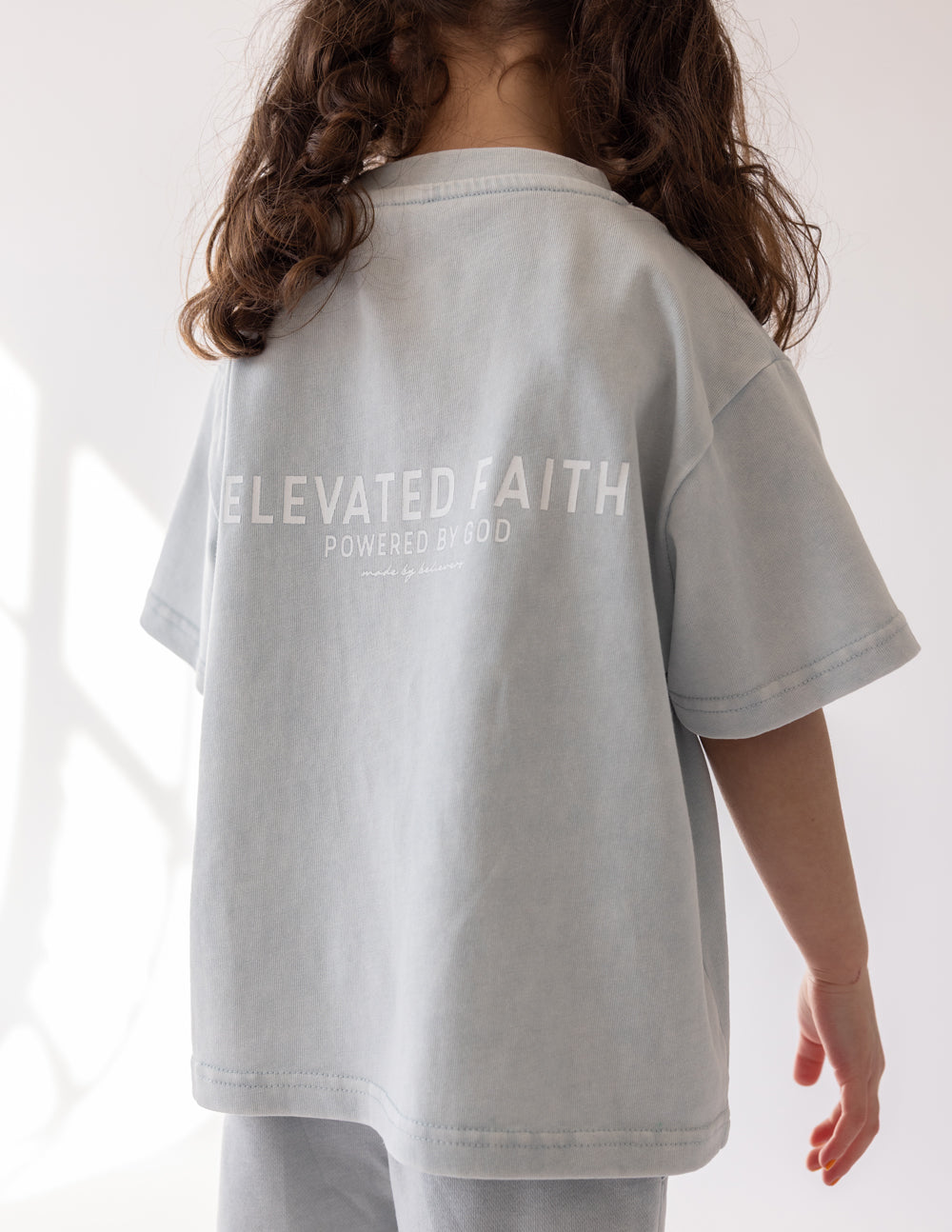 Elevated Faith Kingdom Club Blue Kids Tee - Christian Youth Shirt 6Y