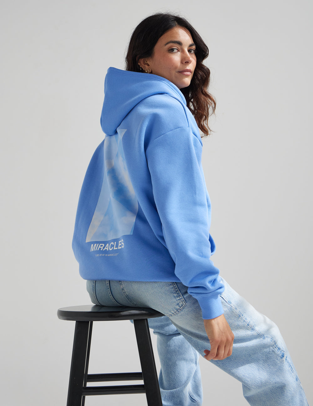 Elevated Faith Miracles Blue Unisex Hoodie - Psalm 77:14 Christian Sweatshirt