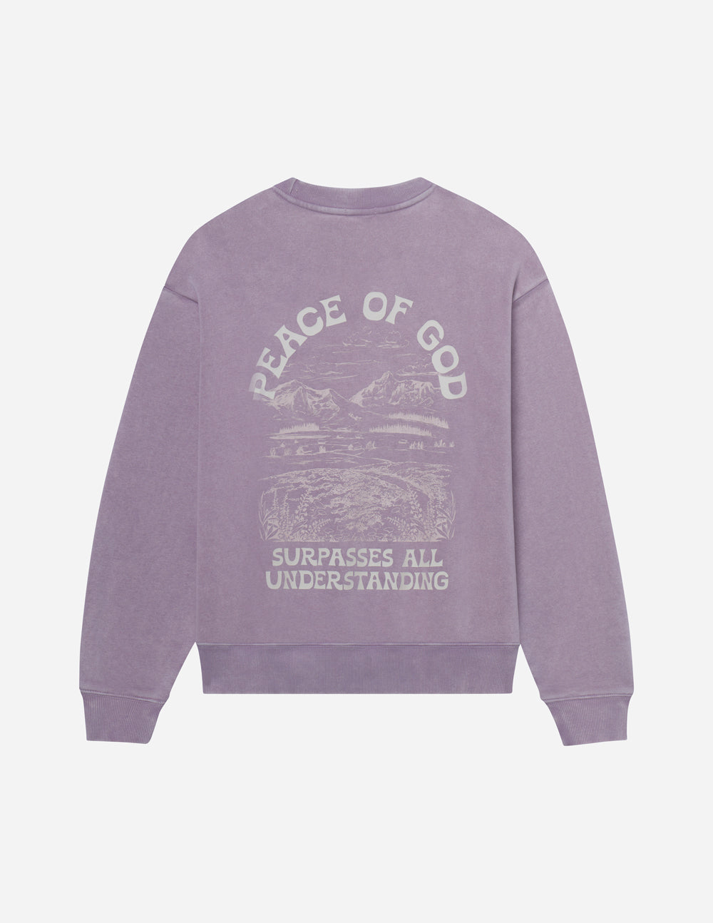 Elevated Faith Peace of God Unisex Crewneck - Vintage Orchid