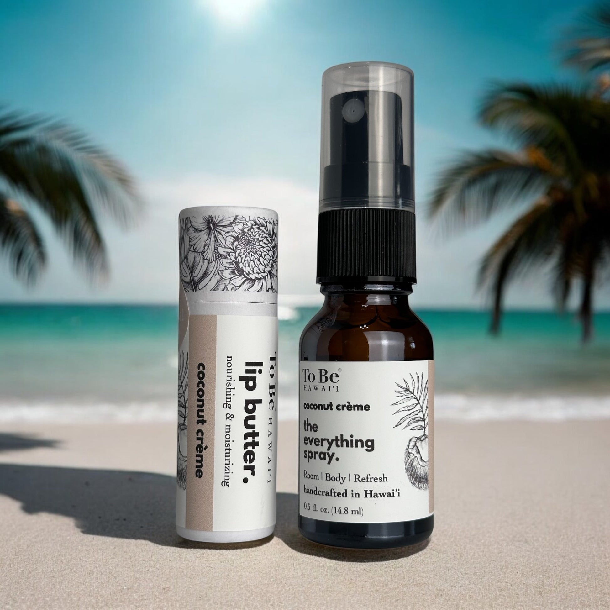 Coconut Crème Goodie Bag - Lip Balm & Spray Set