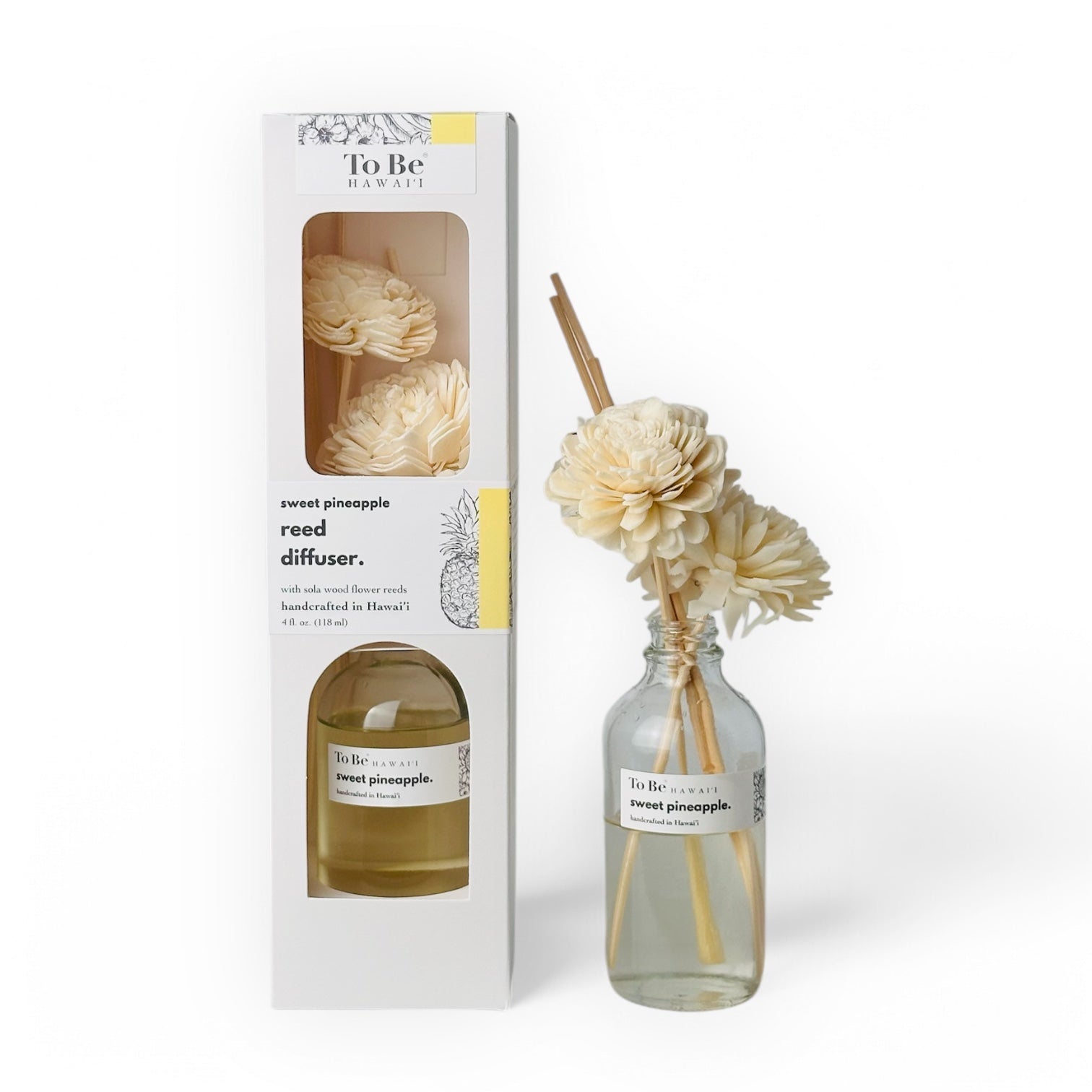 Sweet Pineapple Reed Diffuser - To Be Hawai'i 4oz