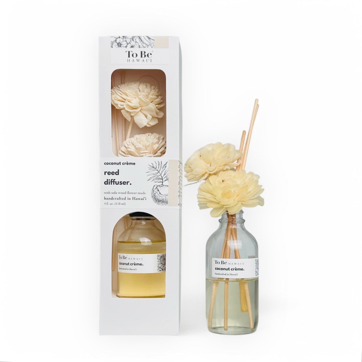 Coconut Crème Reed Diffuser - To Be Hawai'i 4oz