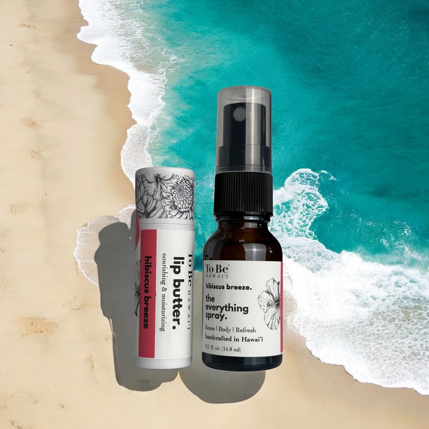 Hibiscus Breeze Goodie Bag - Lip Balm & Spray Set