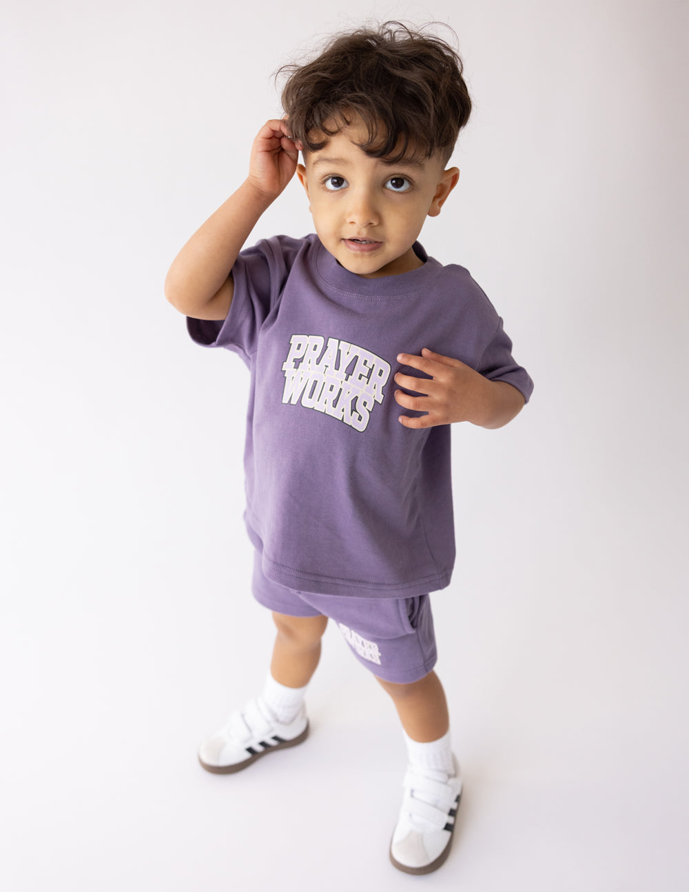Elevated Faith Prayer Works Kids Tee - Christian Youth T-Shirt
