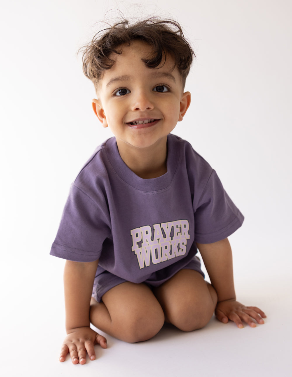 Elevated Faith Prayer Works Kids Tee - Christian Youth T-Shirt