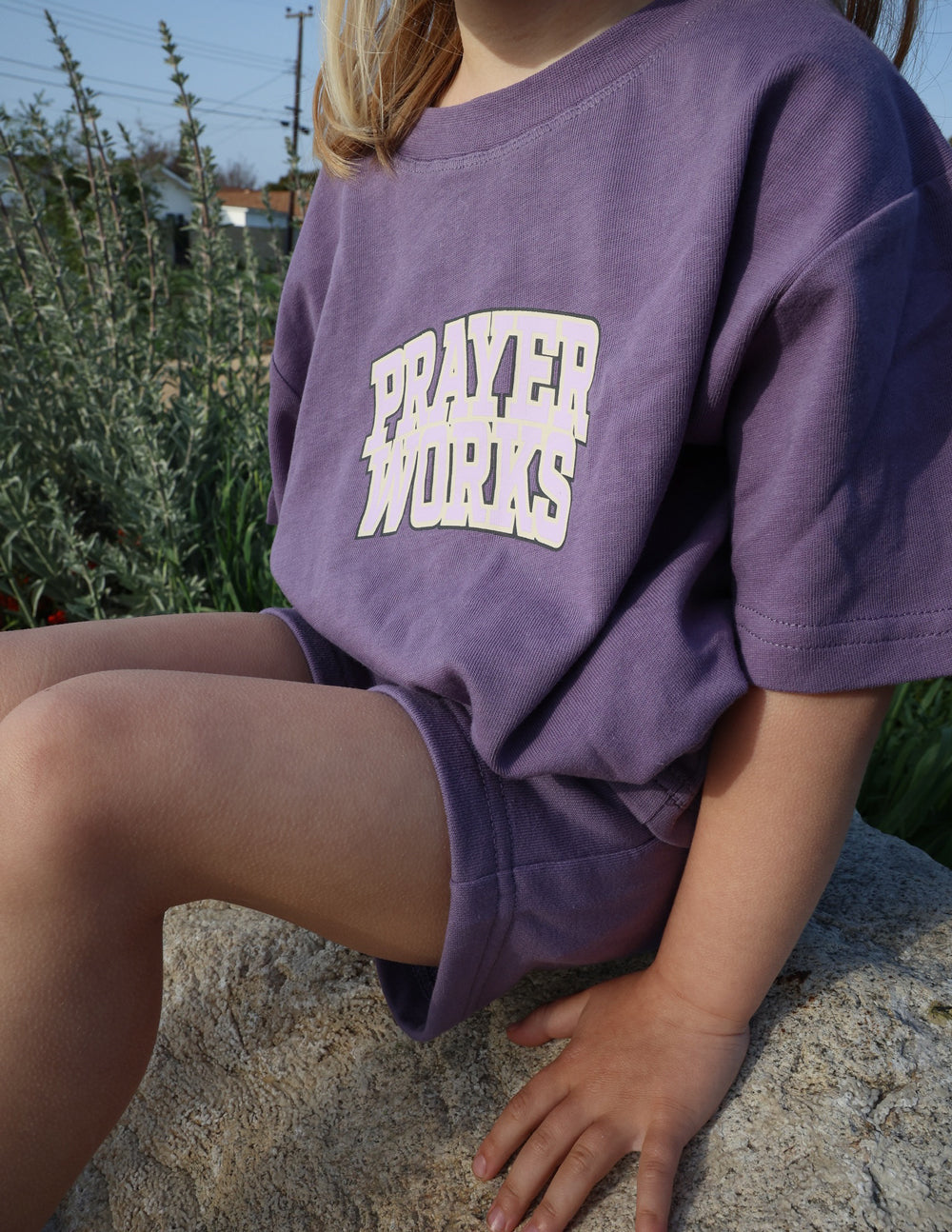 Elevated Faith Prayer Works Kids Tee - Christian Youth T-Shirt