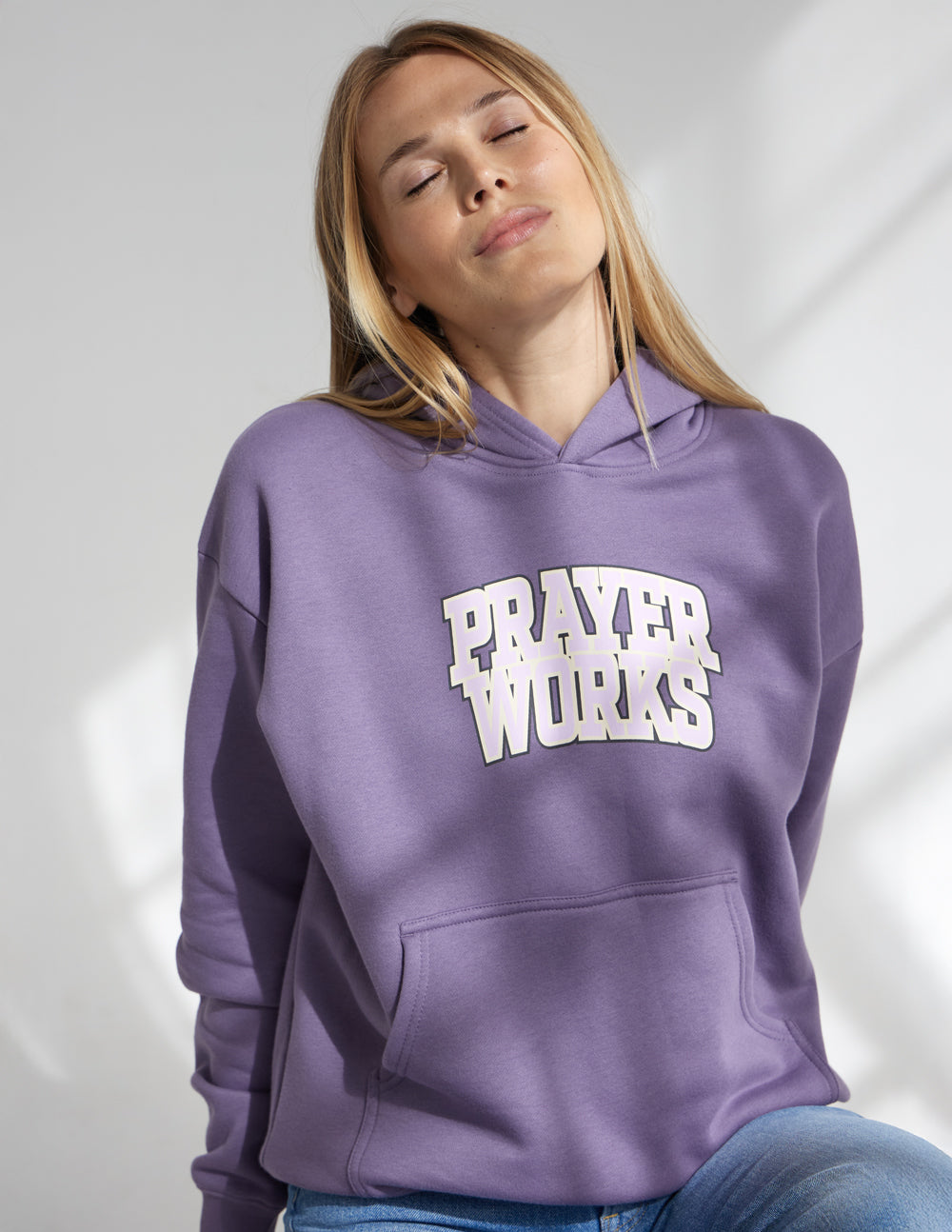 Elevated Faith Prayer Works Unisex Hoodie - Eggplant