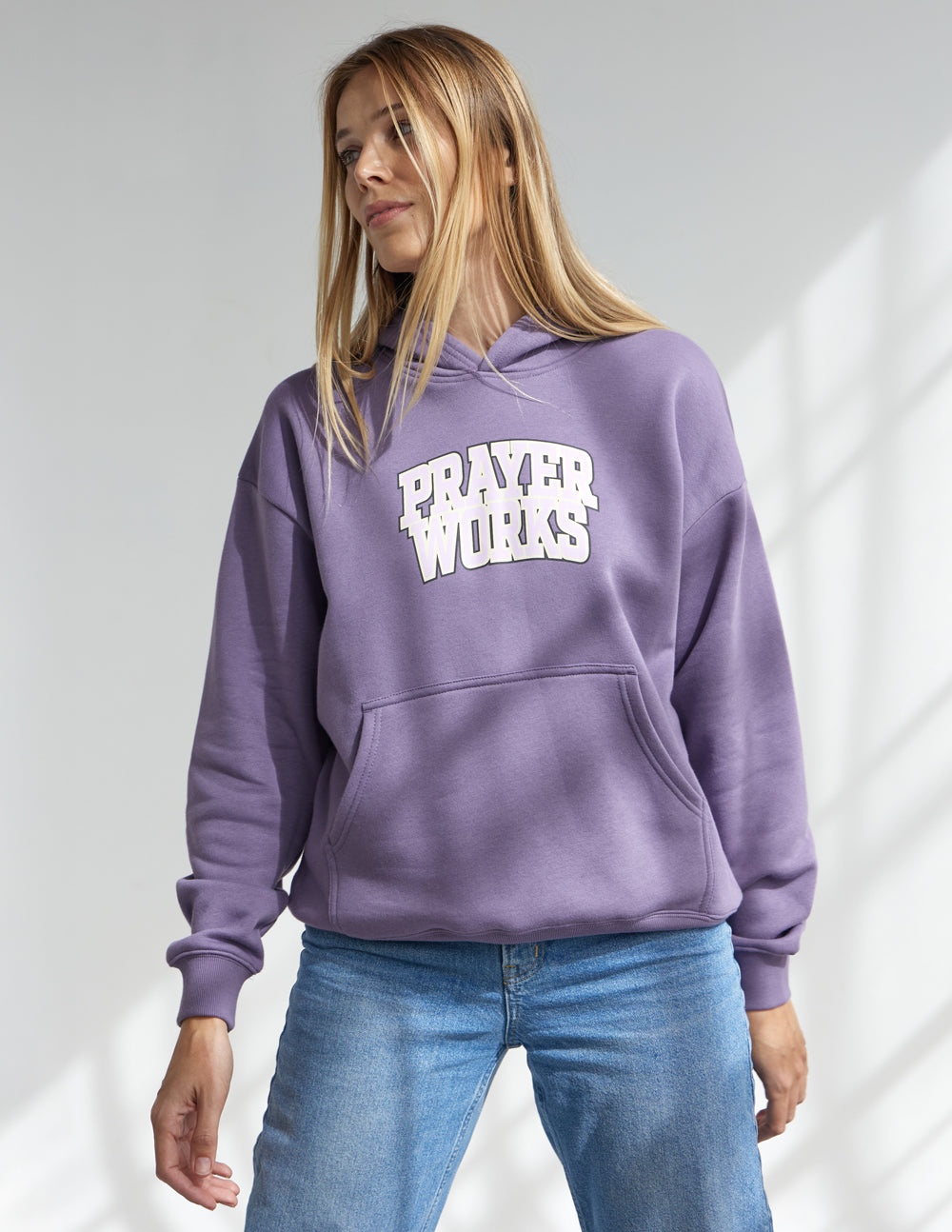 Elevated Faith Prayer Works Unisex Hoodie - Eggplant