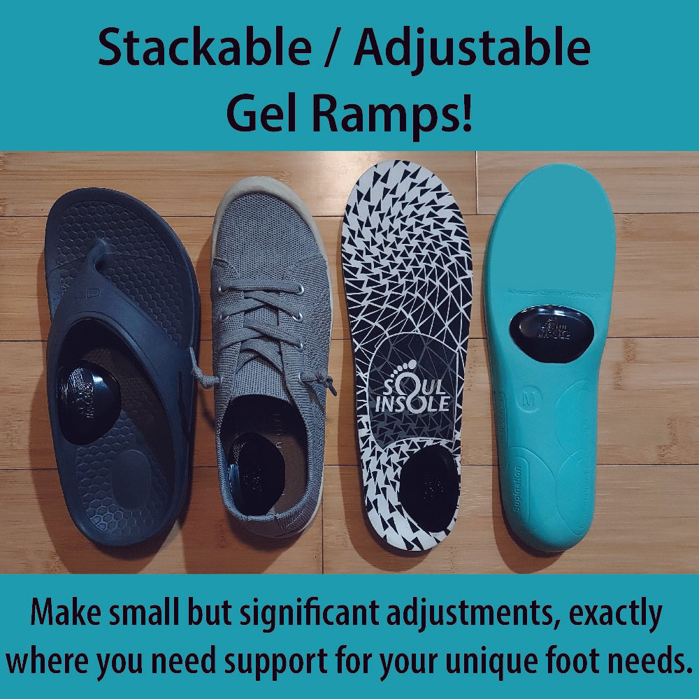 Soul Insole Stackable Gel Ramps - Multi-Position Foot Support