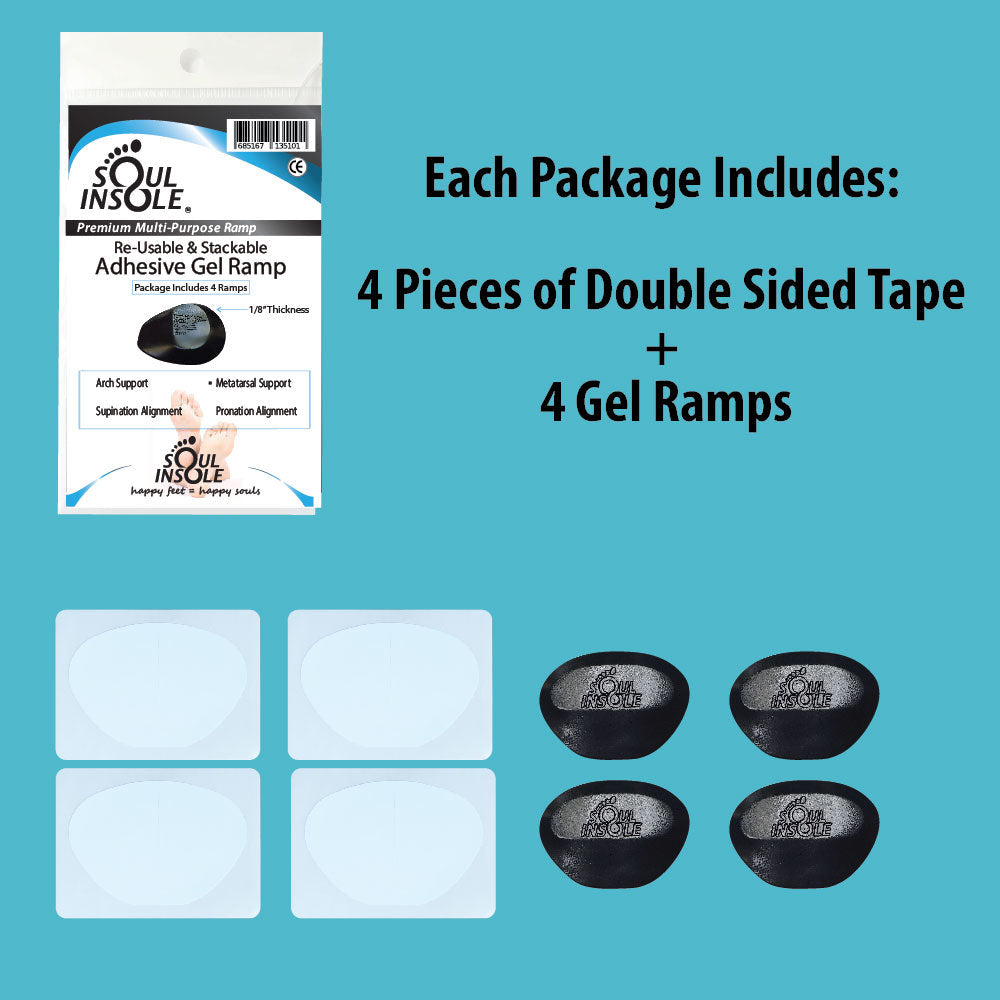 Soul Insole Stackable Gel Ramps - Multi-Position Foot Support
