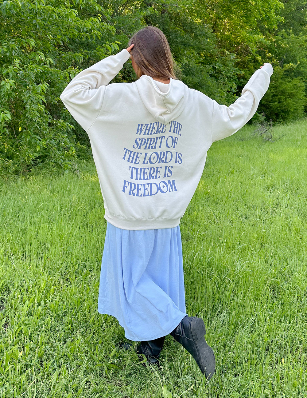 Elevated Faith Spirit of the Lord Nimbus Cloud Unisex Hoodie - 2 Corinthians 3:17