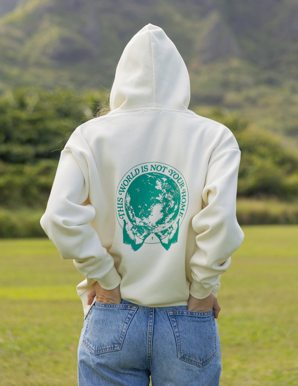 Elevated Faith This World Is Not Your Home Unisex Hoodie - Egret
