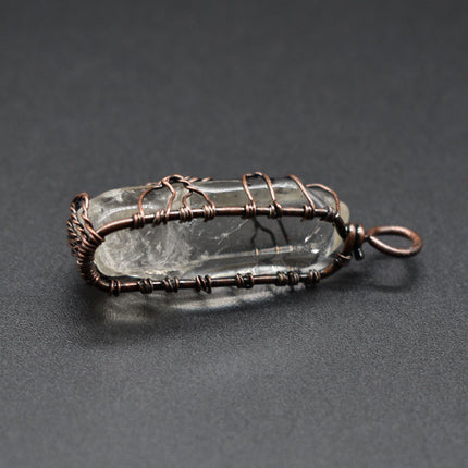 Tree of Life crystal pendant necklace – clear crystal