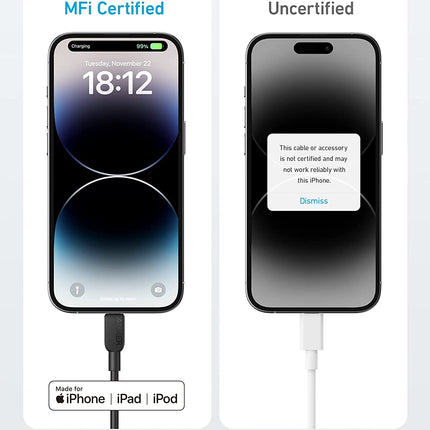 Anker <b>310</b> USB - C to Lightning Cable (6 ft, 2 - Pack)