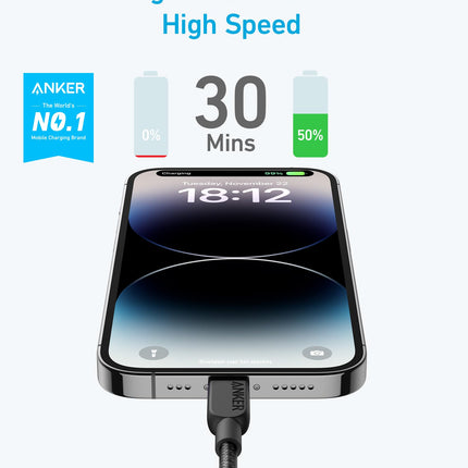 Anker <b>310</b> USB - C to Lightning Cable (6 ft, 2 - Pack)