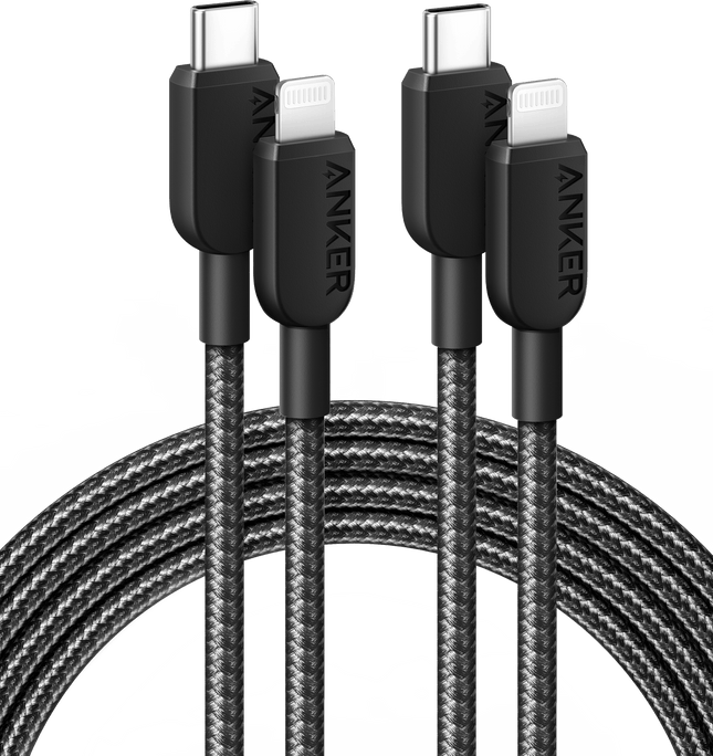 Anker <b>310</b> USB - C to Lightning Cable (6 ft, 2 - Pack)